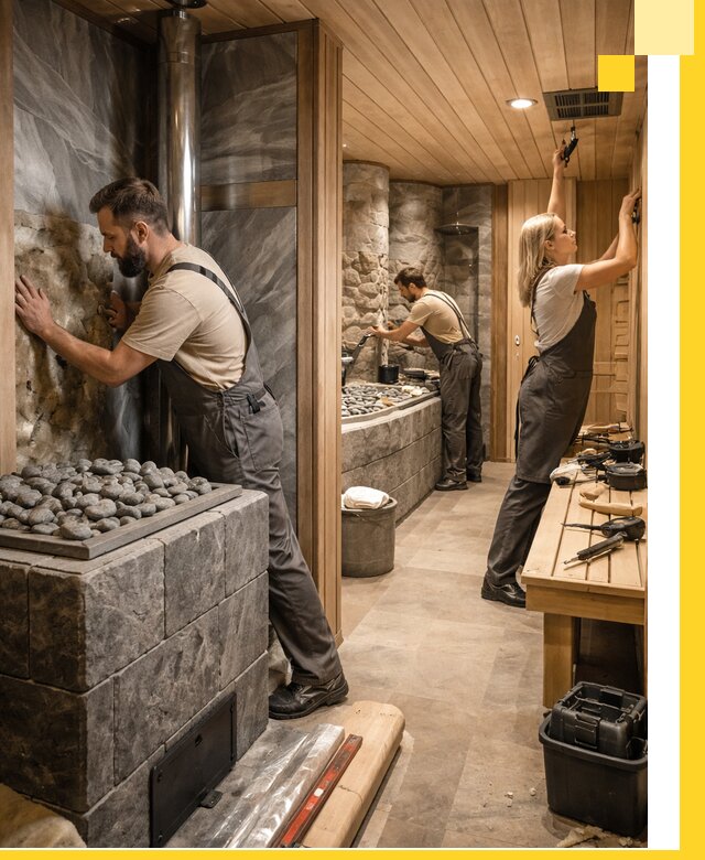 Строительство бань и SPA процедур в Беслане под ключ и отделкой