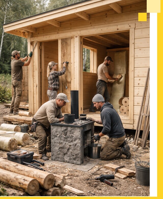 Купить баню под ключ в Беслане строительство монтаж отделка