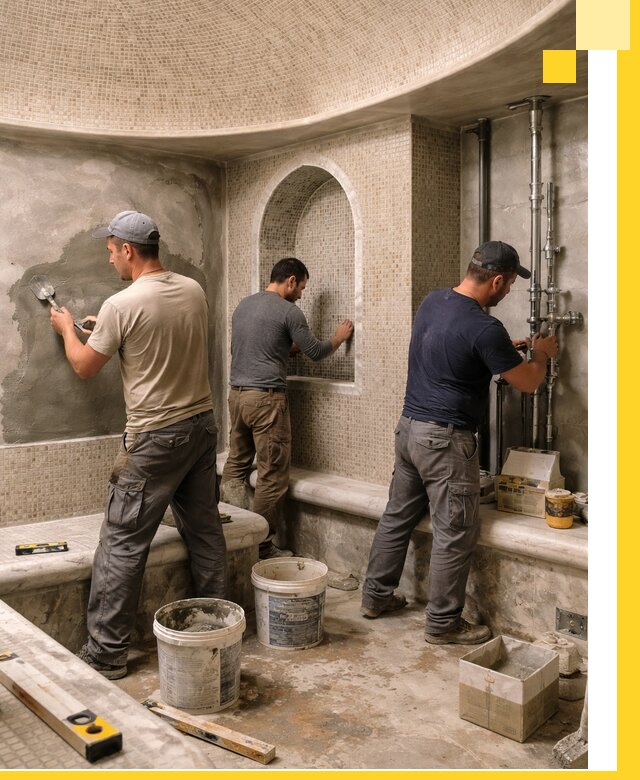 Профессиональный монтаж хамамов под ключ в Беслане с гарантией