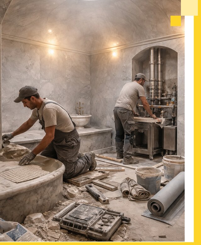 Строительство турецких бань хаммам под ключ в Беслане