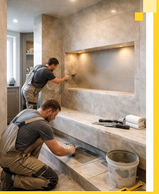 Профессиональное строительство хамама в квартире в Беслане