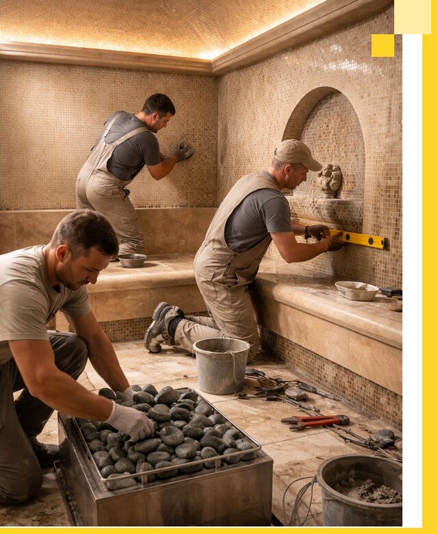 Проектирование и строительство хамама и сауны в Беслане