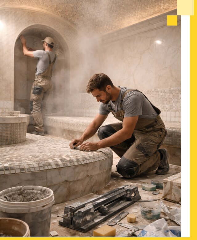 Профессиональный дизайн хамама и SPA под ключ в Беслане