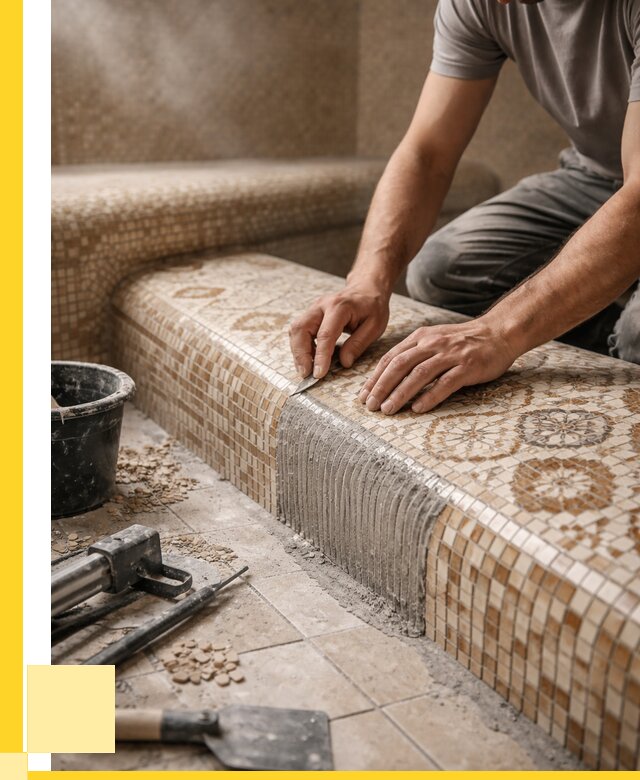 Плитка для хамама под ключ в Беслане от 3544 р. | ЭриданБсл