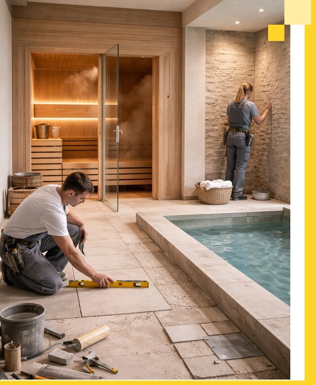 Комплексный дизайн и отделка интерьеров SPA под ключ в Беслане